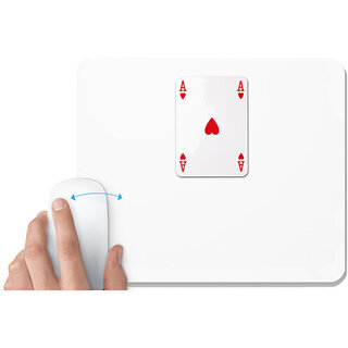                       UDNAG White Mousepad 'Card' for Computer / PC / Laptop [230 x 200 x 5mm]                                              