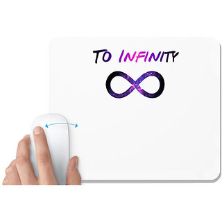                       UDNAG White Mousepad 'Couple | to infinity' for Computer / PC / Laptop [230 x 200 x 5mm]                                              