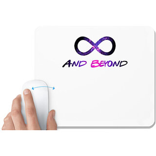                       UDNAG White Mousepad 'Couple | and beyond' for Computer / PC / Laptop [230 x 200 x 5mm]                                              