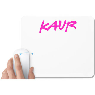                       UDNAG White Mousepad 'Kaur' for Computer / PC / Laptop [230 x 200 x 5mm]                                              