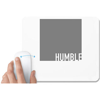                       UDNAG White Mousepad 'Humble' for Computer / PC / Laptop [230 x 200 x 5mm]                                              