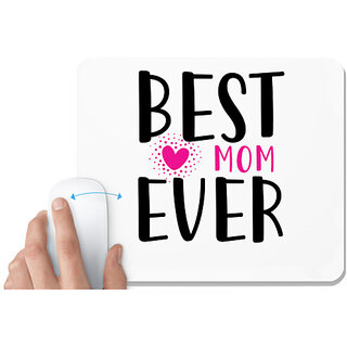                       UDNAG White Mousepad 'Mother | Best mom' for Computer / PC / Laptop [230 x 200 x 5mm]                                              