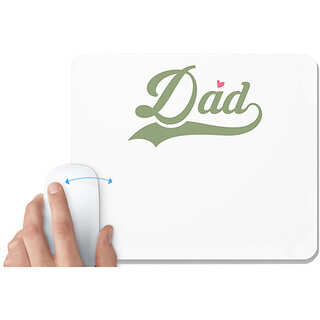                       UDNAG White Mousepad 'Dad Father | Dad, est 2019' for Computer / PC / Laptop [230 x 200 x 5mm]                                              