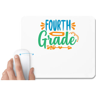                       UDNAG White Mousepad 'School Teacher | fourth grade' for Computer / PC / Laptop [230 x 200 x 5mm]                                              