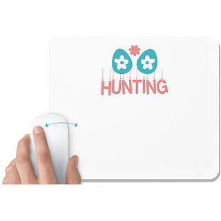                       UDNAG White Mousepad 'hunting season' for Computer / PC / Laptop [230 x 200 x 5mm]                                              