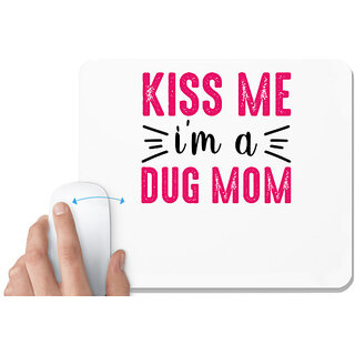                       UDNAG White Mousepad 'Mother | Kiss me' for Computer / PC / Laptop [230 x 200 x 5mm]                                              