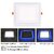 Roshni (3+3) 6 Watt LED Side Blue (3W) and White (3W) Square Surface Panel Light Pack Of 1