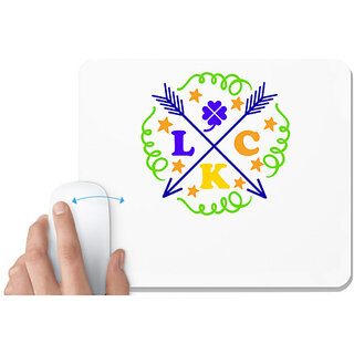                       UDNAG White Mousepad 'Lock | luck' for Computer / PC / Laptop [230 x 200 x 5mm]                                              