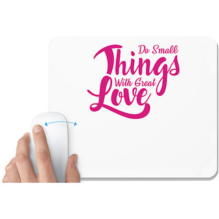                       UDNAG White Mousepad 'Nurse | Things with great love' for Computer / PC / Laptop [230 x 200 x 5mm]                                              