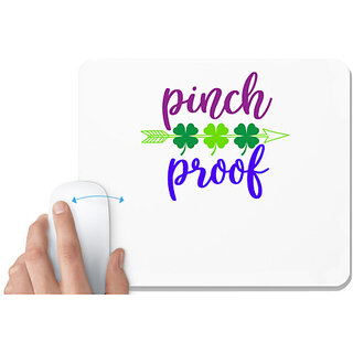                      UDNAG White Mousepad 'pinch proof' for Computer / PC / Laptop [230 x 200 x 5mm]                                              