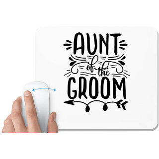                       UDNAG White Mousepad 'Aunty | Aunt of the' for Computer / PC / Laptop [230 x 200 x 5mm]                                              
