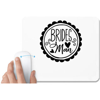                       UDNAG White Mousepad 'Love Bride | Brides mom' for Computer / PC / Laptop [230 x 200 x 5mm]                                              