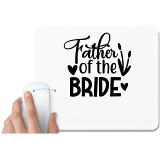 UDNAG White Mousepad 'Papa | Father of the' for Computer / PC / Laptop [230 x 200 x 5mm]