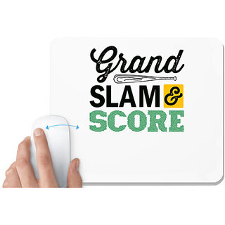 UDNAG White Mousepad 'Grand Slam | Grand Slam & Score' for Computer / PC / Laptop [230 x 200 x 5mm]