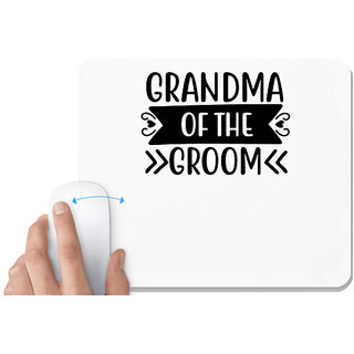                       UDNAG White Mousepad 'Grandma | Grandma of the groom' for Computer / PC / Laptop [230 x 200 x 5mm]                                              
