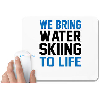                       UDNAG White Mousepad 'We bring water' for Computer / PC / Laptop [230 x 200 x 5mm]                                              
