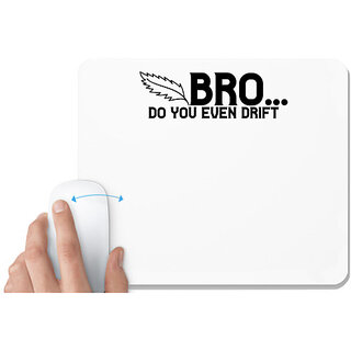                       UDNAG White Mousepad 'Brother | bro' for Computer / PC / Laptop [230 x 200 x 5mm]                                              