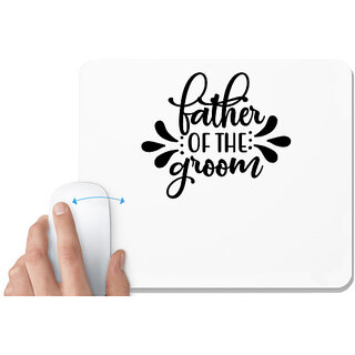                       UDNAG White Mousepad 'Father | fatherr of thee' for Computer / PC / Laptop [230 x 200 x 5mm]                                              