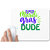 UDNAG White Mousepad 'mardi gras dude' for Computer / PC / Laptop [230 x 200 x 5mm]