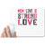 UDNAG White Mousepad 'Mother | MOM LOVE IS STRONG LOVE' for Computer / PC / Laptop [230 x 200 x 5mm]