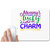 UDNAG White Mousepad 'Mother | mommy's lucky charm' for Computer / PC / Laptop [230 x 200 x 5mm]
