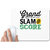UDNAG White Mousepad 'Grand Slam | Grand Slam & Score' for Computer / PC / Laptop [230 x 200 x 5mm]