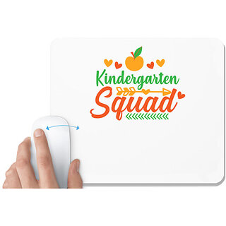                       UDNAG White Mousepad 'Kindergarten | kindergarten squad 2' for Computer / PC / Laptop [230 x 200 x 5mm]                                              
