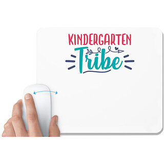                       UDNAG White Mousepad 'Kindergarten | kindergarten tribe 2' for Computer / PC / Laptop [230 x 200 x 5mm]                                              