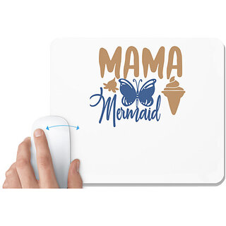                       UDNAG White Mousepad 'Mother | Mama 2' for Computer / PC / Laptop [230 x 200 x 5mm]                                              