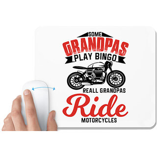                       UDNAG White Mousepad 'Grandfather, rider | Some grandpas' for Computer / PC / Laptop [230 x 200 x 5mm]                                              