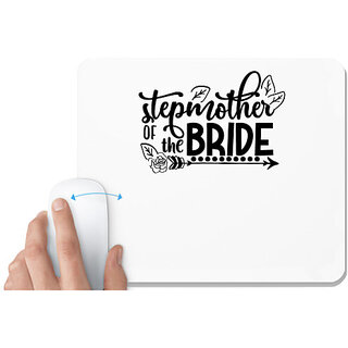                       UDNAG White Mousepad 'Mother | Stepmother of the bride' for Computer / PC / Laptop [230 x 200 x 5mm]                                              