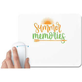                       UDNAG White Mousepad 'Summer | summer memories' for Computer / PC / Laptop [230 x 200 x 5mm]                                              