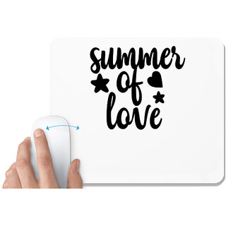                       UDNAG White Mousepad 'Summer | summer of love' for Computer / PC / Laptop [230 x 200 x 5mm]                                              