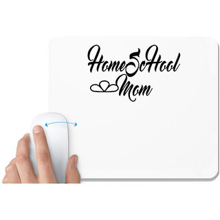                       UDNAG White Mousepad 'Mother | home school mom' for Computer / PC / Laptop [230 x 200 x 5mm]                                              