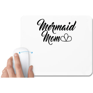                       UDNAG White Mousepad 'Mother | mermaid mom-a' for Computer / PC / Laptop [230 x 200 x 5mm]                                              