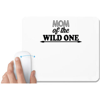                       UDNAG White Mousepad 'Mother | mom of the wild one' for Computer / PC / Laptop [230 x 200 x 5mm]                                              