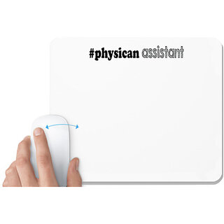                       UDNAG White Mousepad 'Assistant | physican assistant' for Computer / PC / Laptop [230 x 200 x 5mm]                                              