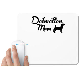                       UDNAG White Mousepad 'Mother | dalmatian mom' for Computer / PC / Laptop [230 x 200 x 5mm]                                              