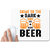 UDNAG White Mousepad 'Beer | Come To the dark Side We' for Computer / PC / Laptop [230 x 200 x 5mm]