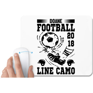                       UDNAG White Mousepad 'Football | Doane football' for Computer / PC / Laptop [230 x 200 x 5mm]                                              