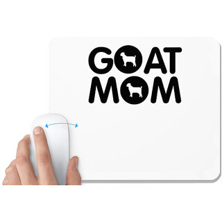                       UDNAG White Mousepad 'Mother | goat mom' for Computer / PC / Laptop [230 x 200 x 5mm]                                              