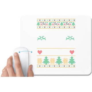                       UDNAG White Mousepad 'Design | Templete' for Computer / PC / Laptop [230 x 200 x 5mm]                                              