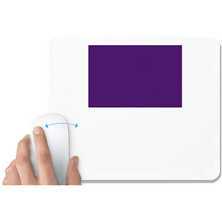                       UDNAG White Mousepad '| Purple Background' for Computer / PC / Laptop [230 x 200 x 5mm]                                              
