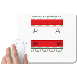                       UDNAG White Mousepad 'Templete' for Computer / PC / Laptop [230 x 200 x 5mm]                                              