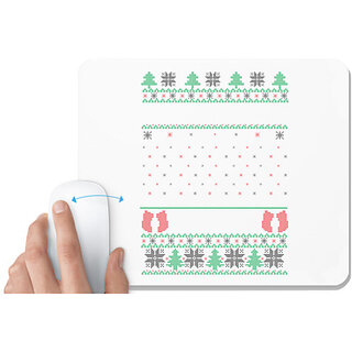                       UDNAG White Mousepad 'Illustration | Template 45' for Computer / PC / Laptop [230 x 200 x 5mm]                                              