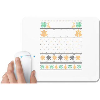                       UDNAG White Mousepad 'Illustration | Template 41' for Computer / PC / Laptop [230 x 200 x 5mm]                                              