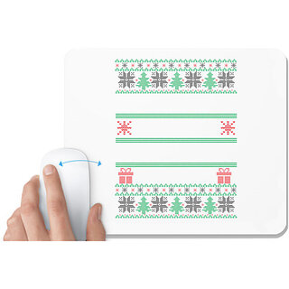                       UDNAG White Mousepad 'Illustration | Template 40' for Computer / PC / Laptop [230 x 200 x 5mm]                                              