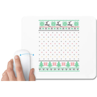                       UDNAG White Mousepad 'Illustration | Template 36' for Computer / PC / Laptop [230 x 200 x 5mm]                                              
