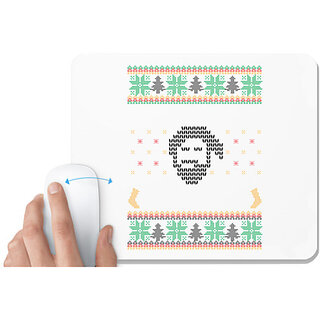                       UDNAG White Mousepad 'Illustration | Template 32' for Computer / PC / Laptop [230 x 200 x 5mm]                                              