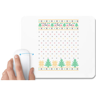                       UDNAG White Mousepad 'Illustration | Template 31' for Computer / PC / Laptop [230 x 200 x 5mm]                                              